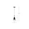 Nuvo Admiral 1-Light Pendant 6 in. Matte Black and Brushed Nickel White Opal Glass 60/7912 - alternate 2